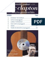 Eric Clapton - Play Acoustic Guitar With PDF