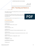 Berlin 2015 - Teaching and Hands-On Courses - Neuropenews PDF