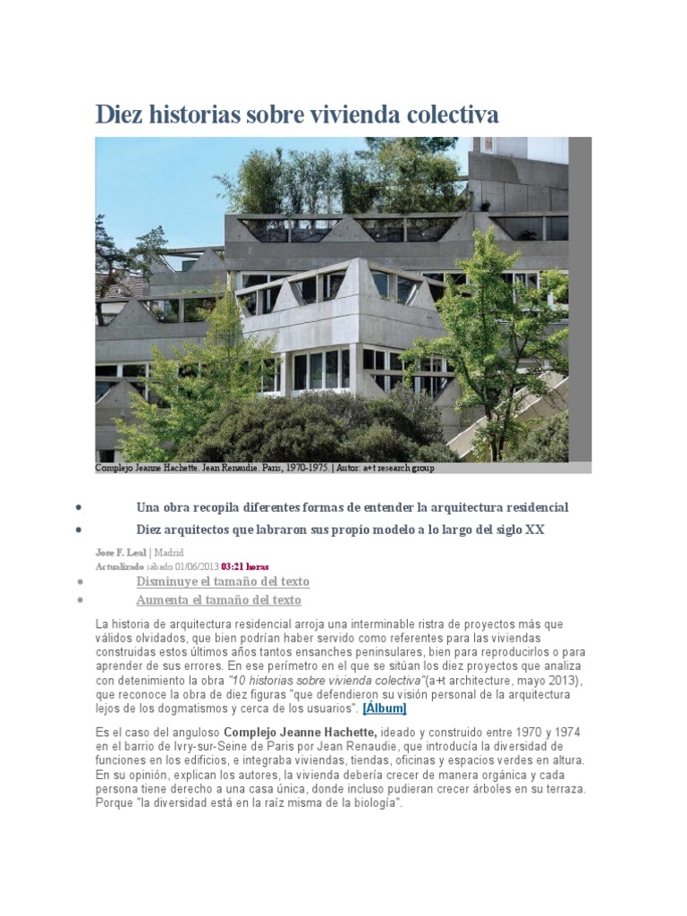 Diez Historias Sobre Vivienda Colectiva | PDF | Londres | Tokio
