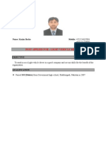 Post Applied For: Light Vehicle Driver: Name: Kazim Bacha Mobile: +971554037096