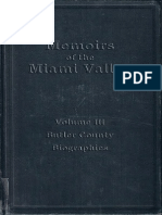 Memoirs of The Miami Valley, Vol III, Butler County Biographies