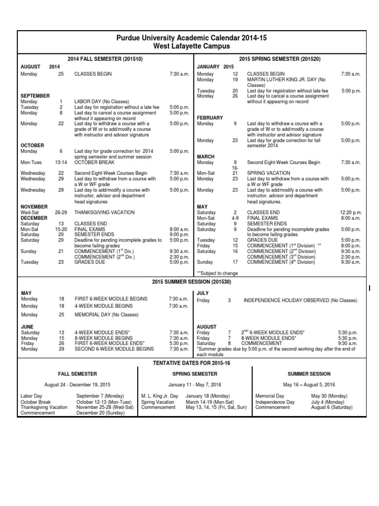 Purdue University Academic Calendar 2024 25 Purdue University Academic Calendar 2024 25