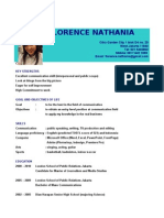 Resume of Florence Nathania