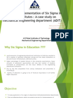 Barriers For Implementation of Six Sigma by Educational