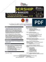 Leadership Skills for New Managers - 7 Key Tools _Public Program by ITrainingExpert_PT 2015