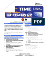 Managing Time and Increasing Efficiency at Work Public Program Course Brochure by ITrainingExpert 2015 Vt