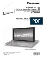 Panasonic Plasma TH42PH9EK Operating Instructions Italian