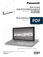 Panasonic Plasma TH42PH9EK Operating Instructions French