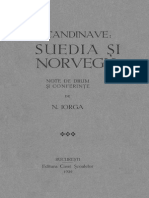 Nicolae Iorga - Ţeri Scandinave - Suedia Și Norvegia - Note de Drum Și Conferințe