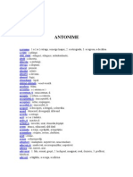 Antonime - Sinonime | PDF
