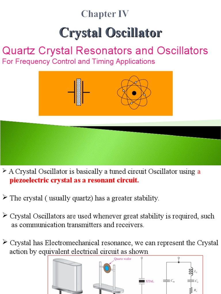 Crystal Oscillator Resonance Piezoelectricity