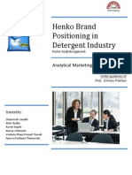 Henko Brand Positioning in Detergent Industry: Analytical Marketing