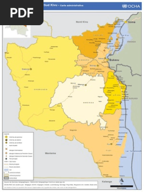 Rdcongo Reference Map Province Du Sud Kivu Carte Administrative Mars 12 Pdf Pdf