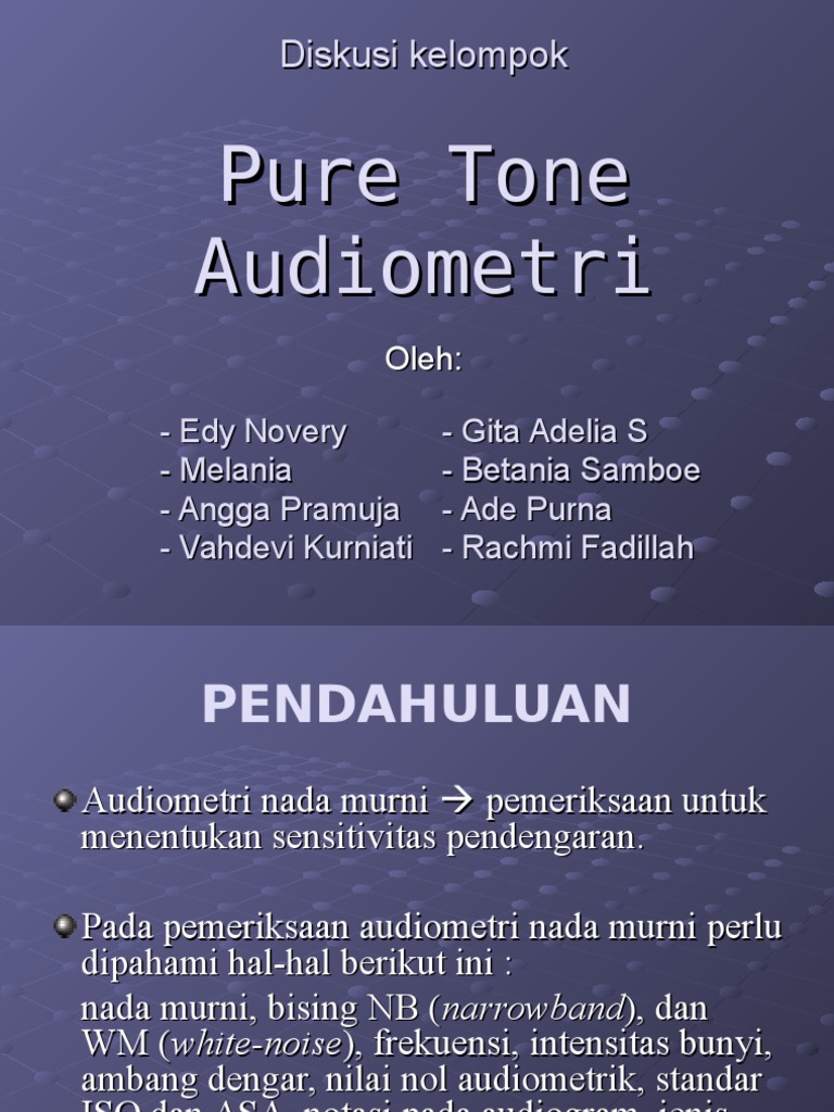 Pure Tone Audiometri | PDF