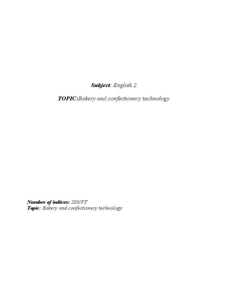 Bakery and Confectionary Technology PDF Confectionery Sucrose