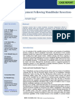 ResectionProsthetic Management Following Mandibular ResectionProsthetic Management Following Mandibular ResectionProsthetic Management Following Mandibular ResectionProsthetic Management Following Mandibular Res