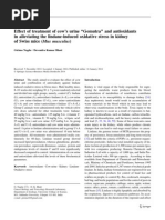 Download Effect of treatment of cows urine Gomutra and antioxidants in alleviating the lindane-induced oxidative stress in kidney of Swiss mice-Mus musculuspdf by Neem Plant SN260271265 doc pdf