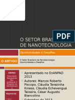 o Setor Brasileiro de Nanotecnologia