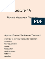 Ca4679 Lect - 4a Wastewater Treatment Physical