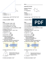 Name: - Mathematics Formulae Pythagoras' Theorem Name: - Mathematics Formulae Pythagoras' Theorem