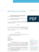 DEED of ABSOLUTE SALE of FIREARM - Philgold Security & Investigation Services