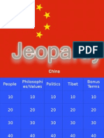 China Unit Test Review Jeopardy By Lindy McBratney