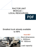 Tractor Unit Module - Local Resources