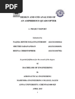 Download DESIGN AND CFD ANALYSIS OF AN AMPHIBIOUS QUADCOPTER by Sruthi Sadanandan SN260286160 doc pdf
