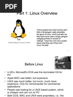 Part 1: Linux Overview: Official Mascot of Linux Kernel