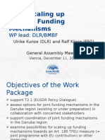 WP6: Scaling Up Danube Funding Mechanisms: WP Lead: DLR/BMBF