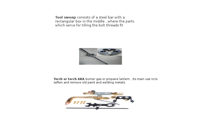 Tool Sweep Consists of A Steel Bar With A | PDF | Home & Garden