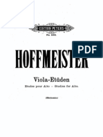 Hoffmeister - Etudes for Viola