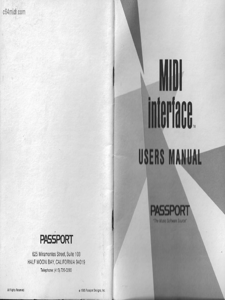 Passport Midi Interface Commodore 64 | PDF