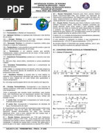 Termometria - CAP - 2014