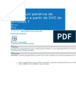 Criando Um Pendrive de Instalação a Partir Do DVD Do Windows 7
