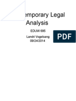 Contemporary Legal Analysis