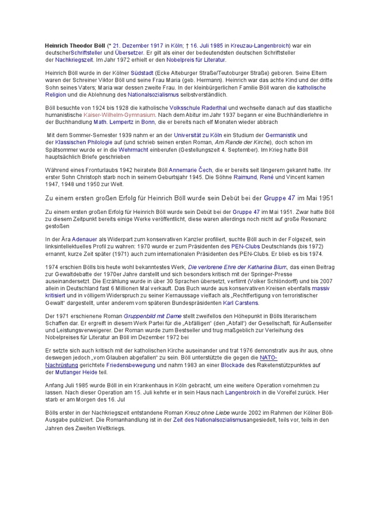 Heinrich Theodor Boll Docx