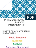 Parts of A Successful Paragraph