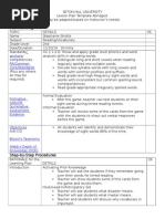 master or disaster sight word lesson plan