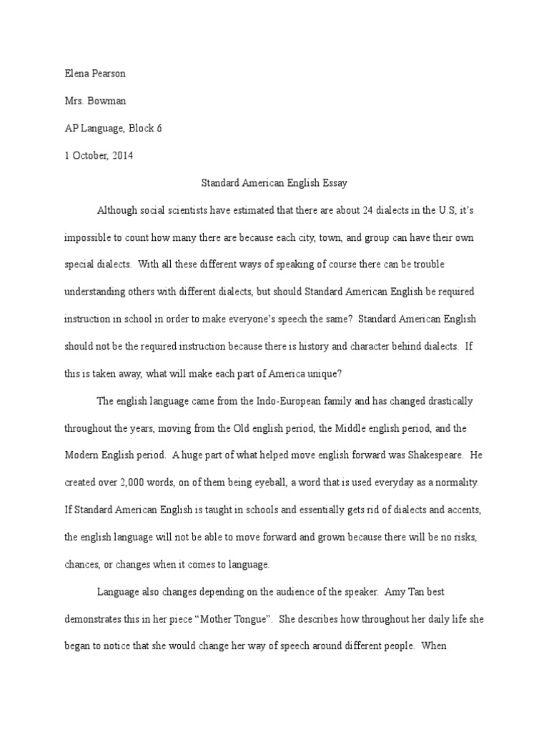 Language standardization essay 07 picture