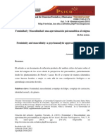 Feminidad y Masculinidad: Una Aproximación Psicoanalítica Al Enigma de Los Sexos.