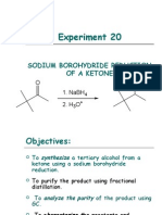 Experiment 20: Sodium Borohydride Reduction of A Ketone