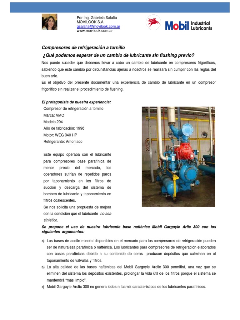 Cambio de Aceite en Compresores de Frio | PDF | Lubricante | Compresor ...
