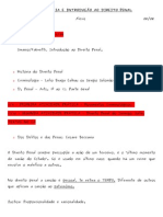 1 - Criminologia e Introdução Ao Direito Penal