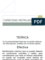 Capacidad Instalada