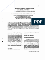 Aislamiento Del Virus de La Fiebre Aftosa en Animales de Laboratorio