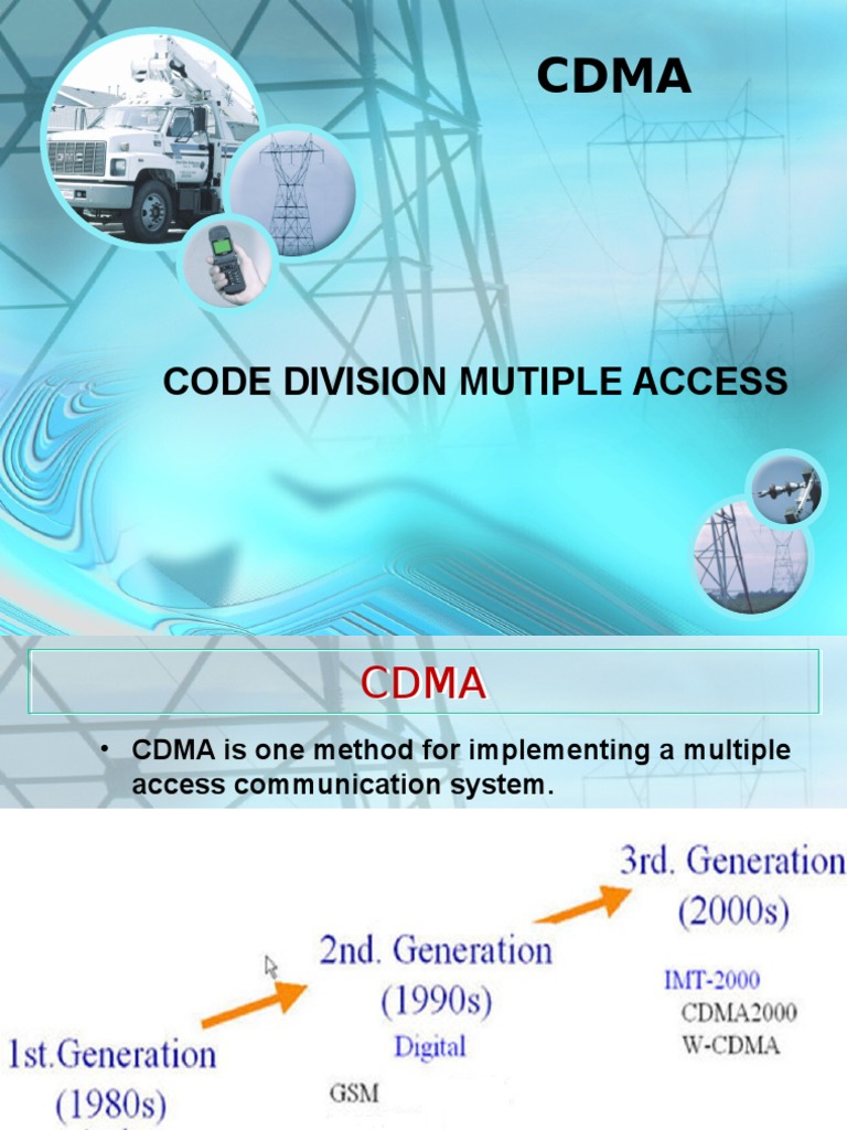 CDMA Code Division Multiple Access Explained | PDF | Code Division ...