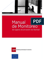 Manual de Monitoreo de Lugares de Privación de Libertad - Comisión Por La Memoria