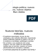 La Antropología Política: Nuevos Objetivos, Nuevos Objetos Marc Abéles