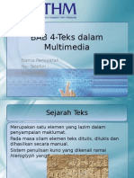 Teknologi Multimedia - Teks